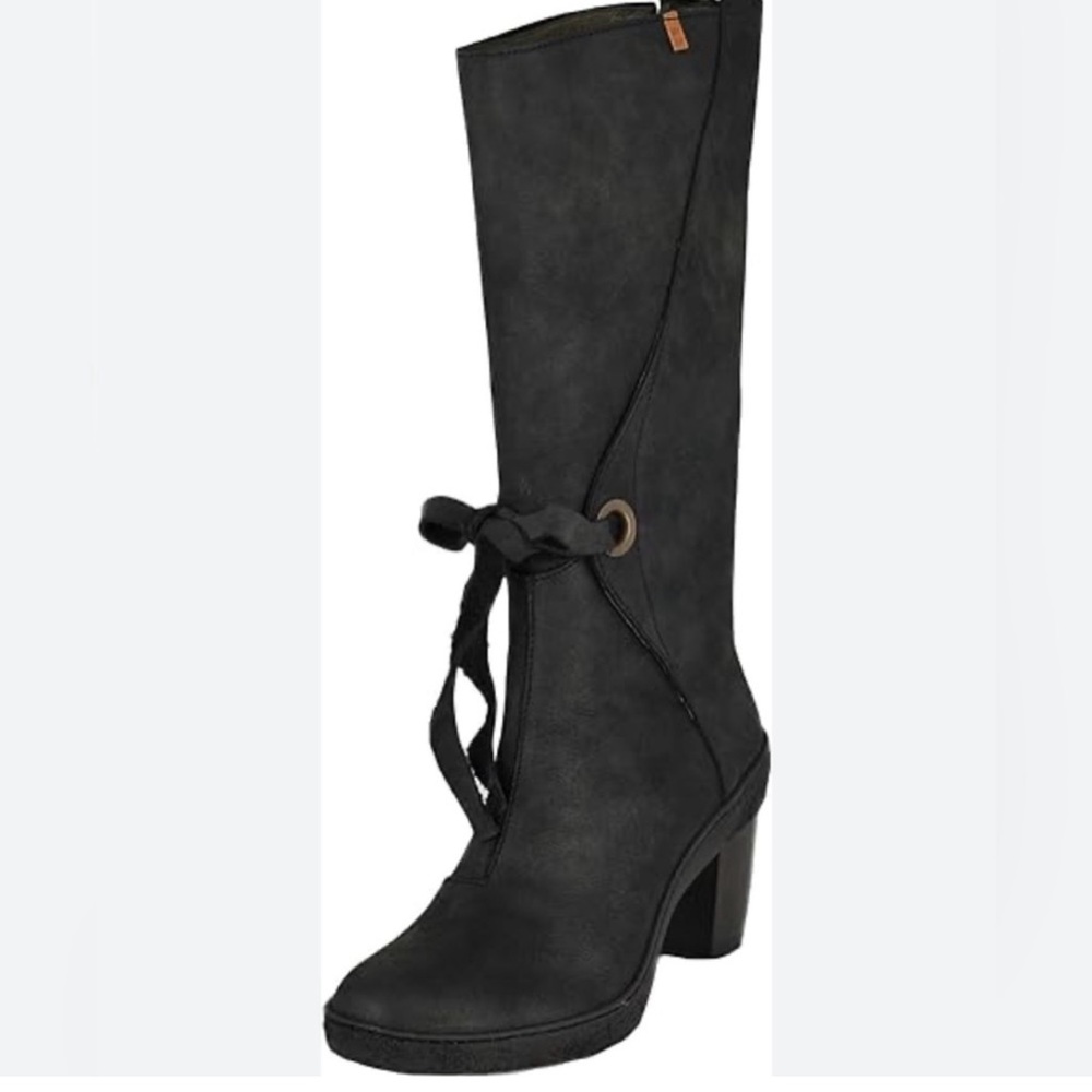 El Naturalista Pleasant Lichen Tall Boot Black